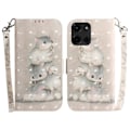 Miniatyrbillede 1 af 5: Til Motorola Moto G Power (2025) Etui Mønsterprint Læder Wallet Telefon Cover Multicolor Stacking Squirrels