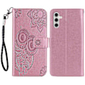 Pikkukuva 1 / 5: Samsung Galaxy S23 FE -kotelo, pöllökuvioitu PU-nahkainen puhelinkotelo lompakkotelineellä Multicolor Style B