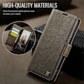 Miniatyrbild 3 av 5: För Samsung Galaxy A33 5G Fodral AUTSPACE A11 RFID-blockerande Retro Läder Mobiltelefon Plånboksfodral Multicolor Brown