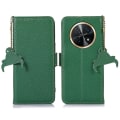 Miniatyrbilde 1 av 5: For Huawei Nova Y91 4g/enjoy 60x Lommebok Telefondeksel Rfid-blokkering Lær Litchi Tekstur Stativdeksel Green