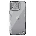 Pikkukuva 3 / 5: NILLKIN Iceblade Prop iPhone 16 Pro -kotelo PC+TPU puhelinkuori linssisuojalla ja jalustalla - Vihreä Multicolor Black