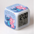 Miniatyrbild 1 av 2: Stitch Väckarklocka Stitch Barnpresent Färgbyte Fyrkantig väckarklocka Julklapp Flera typer style 25