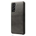 Miniatyrbillede 1 af 4: KSQ Glat PU Læder Overfladebelagt PC Telefon Cover til Samsung Galaxy S22 5G Multicolor Style C