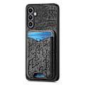 Miniatyrbillede 2 af 5: Til Samsung Galaxy S23 FE Etui med Præget Mønster Kortholder Støtteben Læder Bagcover Multicolor Style D