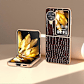 Miniatyrbild 2 av 5: Skal för Oppo Find N3 Flip 5G Krokodiltextur Äkta Läder+PC Mobilskal Multicolor Style C