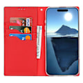 Miniatyrbillede 3 af 5: For iPhone 16 Plus Wallet Case Ægte Ko Læder Telefon Cover Litchi Tekstur Multicolor Style A