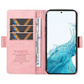 Miniatyrbillede 2 af 5: YIKATU YK-005 Til Samsung Galaxy S21 FE 5G Stand Wallet Case Hud-berørings Læder Telefon Cover Multicolor Style G