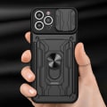 Miniatyrbild 4 av 5: För Iphone 15 Pro Max Slide Kameraskydd Kickstand Phone Case Cover Rose Gold