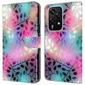 Pikkukuva 1 / 5: For Honor 200 Lite Lompakkokotelo Magneettilukolla 3D-kuvioitu Nahkainen Puhelinkotelo Multicolor Style P