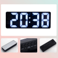 Miniatyrbillede 4 af 5: Stort LED-baggrundsbelyst displayur digitalt alarm elektronisk ur farve tilfældig