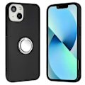 Miniatyrbild 1 av 5: Skyddsskal för iPhone 15 Smartphone med Spegelliknande Ringstativ, Matt TPU-fodral Multicolor Style A