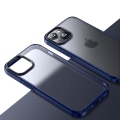 Miniatyrbild 1 av 5: För Iphone 15 Plus Matte Series Pc+tpu Stötsäkert phone case Mobiltelefon cover Blue