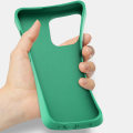 Miniatyrbild 3 av 5: För Iphone 15 Pro Max Starry Sky Series biologiskt nedbrytbart case Wheat Straw+tpu Matt cover Green
