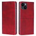 Pikkukuva 1 / 5: iPhone 15 Plus Magneettisuljettava Puhelinkotelo Lehmännahkakuvio Korttipaikat Nahkainen Jalustakotelo Multicolor Style D