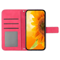 Pikkukuva 2 / 5: Oppo A79 5G/A2 5G Kotelo PU Nahka Auringonkukka Lompakko Puhelinkotelo Olkahihnalla Multicolor Style H
