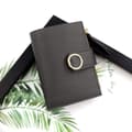 Kvinnor kort plånbok damer clutch väska grå Grey