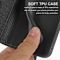 Miniatyrbild 4 av 5: För iPhone 15 Plus Fodral Splitsad PU Läder Ställ Plånboksfodral med Rem Multicolor Style F