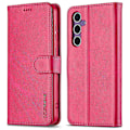 Miniatyrbillede 1 af 5: LC.IMEEKE Etui til Samsung Galaxy A16 5G/A16 4G Kalveskindsstruktur PU Læder Stand Wallet Telefon Cover Multicolor Style C