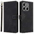 Miniatyrbillede 1 af 5: Til ZTE Blade V70/nubia V70 Wallet Case RFID-blokering PU Læder Cover Stand View - Grøn Multicolor Black