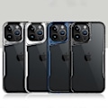 Miniatyrbilde 5 av 5: NEWZONE Deksel til iPhone 15 Pro Max, matt, fallsikkert TPU+akrylskall Multicolor Titanium Blue