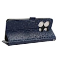 Miniatyrbillede 3 af 5: Til Infinix Note 30 Vip 5g Telefon Wallet Etui Dot Præget Stativ Pu Læder Cover Dark Blue