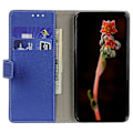 Pikkukuva 2 / 5: Xiaomi Poco C75 4G/Redmi 14R 5G/14C 4G Kotelo PU Nahka Jalusta Lompakko Puhelinkotelo - Musta Multicolor Blue