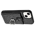 Miniatyrbillede 3 af 5: Kortlommer Læder Bagcover med Ringstøtteben til iPhone 15 Plus/14 Plus Multicolor Style B
