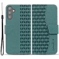 Miniatyrbild 1 av 5: För Samsung Galaxy A34 5G Fodral Rombmönstrat PU Läder Plånboksfodral Multicolor Style B