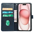 Pikkukuva 2 / 5: Nothing Phone (3a) Pro -kotelo, vasikannahkajäljitelmä, nahkainen jalustallinen kirjatyylinen puhelinkotelo Multicolor Blue