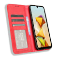 Miniatyrbild 2 av 5: För Zte Blade A33s Case Stativ Retro Cover Red