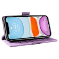 Miniatyrbillede 3 af 5: YIKATU YK-005 PU Læder Flip Cover til iPhone 11, Wallet Stand Hud-berørings Telefon Cover Multicolor Style B