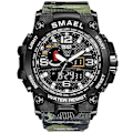 Miniatyrbillede 1 af 4: Smael 1545 LED Dual Display Herre Sportsur Elektronisk Quartz 10
