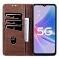 Miniatyrbillede 3 af 5: AZNS Læder Telefon Cover med Anti-ridse, Stand, Wallet og Magnetisk Flip til Oppo A58 5G/A58x 5G/A78 5G Multicolor Style F
