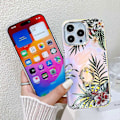 Miniatyrbild 4 av 5: Blommig Lasertextur Skal för iPhone 15 Pro Max med Ringstativ Multicolor Style H