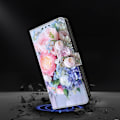 Miniatyrbild 4 av 5: För iPhone 15 Pro Fodral 3D Mönstertryck Läder Plånboksfodral Multicolor Style N