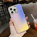 Pikkukuva 2 / 5: iPhone 16 Pro -kuori Silikoni+PC IMD Lasertekstuuri Mattapintainen Puhelinkuori - AK6 Multicolor AK1