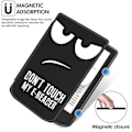 Pikkukuva 5 / 5: PocketBook Verse Pro -nahkakotelo E-lukulaitteen suojus automaattisella lepo/herätystoiminnolla – Aika matkustaa Multicolor Don't Touch My E-Reader