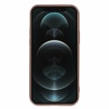 Miniatyrbilde 2 av 5: For iPhone 12 Pro Max TPU Telefondeksel 3D Stripet Mønster Anti-ripe Beskyttelse Brown
