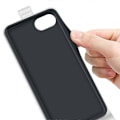 Pikkukuva 3 / 5: iPhone 16e -kotelo korttipaikoilla, pystysuuntainen läppä, nahkainen puhelinkotelo - musta Multicolor White