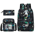 Miniatyrbild 1 av 3: Fotbollsstjärna C Ronaldo Cr7 ryggsäck med printed runt studenten Tredelad ryggsäck. Rhombe 2 Rhombe 2 backpack
