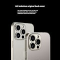 Pikkukuva 2 / 5: GKK iPhone 16 Pro Max -kotelo, metallinhohtomaali, AG-matta, ihoa myötäilevä TPU+PC-puhelinkuori - Harmaa Multicolor Titanium Grey