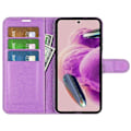 Miniatyrbillede 2 af 5: Til Xiaomi Redmi Note 12S 4G Litchi Tekstur Wallet Telefon Cover Stativ PU Læder Etui Multicolor Style H