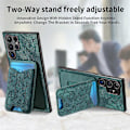 Miniatyrbillede 5 af 5: Til Samsung Galaxy S24 Ultra Etui Præget Mønster Kortholder Støtteben Læder Bagcover Multicolor Style C