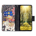 Miniatyrbillede 3 af 5: BF03 Telefon Cover til Samsung Galaxy A15 4G Etui Wallet Lynlås Læder Shell Multicolor Style D