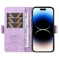 Pikkukuva 2 / 5: YIKATU YK-005 iPhone 14 Pro Folio Flip -suojakotelo PU-nahkaa, pehmeäpintainen jalustallinen lompakkokotelo Multicolor Style B