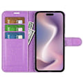 Miniatyrbilde 2 av 5: Lommebokdeksel i litchi-tekstur for iPhone 16 Pro Max Multicolor Style H