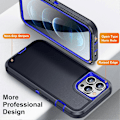 Miniatyrbilde 3 av 5: For iPhone 12/12 Pro Anti-Scratch Deksel TPU+PC Fallbeskyttelse Telefondeksel Multicolor Style C