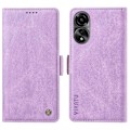 Miniatyrbild 1 av 5: YIKATU YK-005 För Oppo A78 4G PU Läder Plånboksfodral Skinn-touch Ställ Flipskydd Multicolor Style B