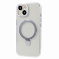 Pikkukuva 3 / 5: Läpinäkyvä TPU+PC suojakuori iPhone 15 Plus -puhelimelle, näkymätön jalusta ja magneettinen puhelinkuori Multicolor Style D