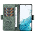 Miniatyrbillede 2 af 5: YIKATU YK-005 Til Samsung Galaxy S21 FE 5G Stand Wallet Case Hud-berørings Læder Telefon Cover Multicolor Style D